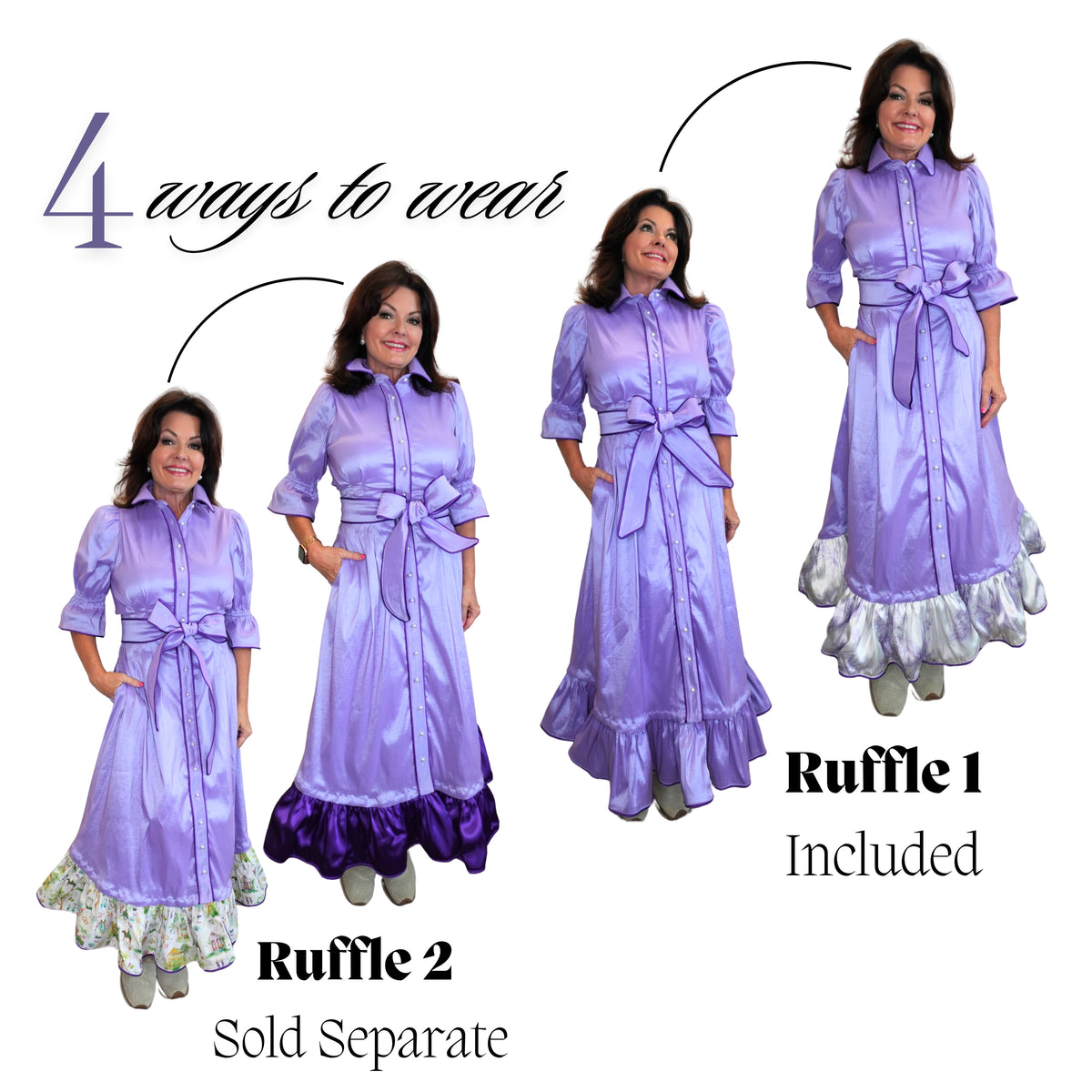 CAROL DRESS LAVENDER (Wholesale)