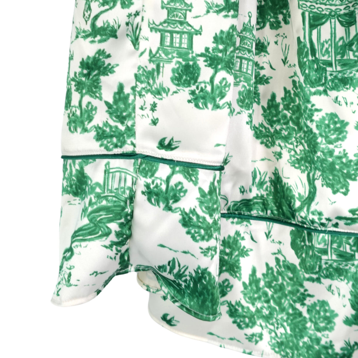 HEATHER TEA SKIRT GREEN TOILE (Wholesale)