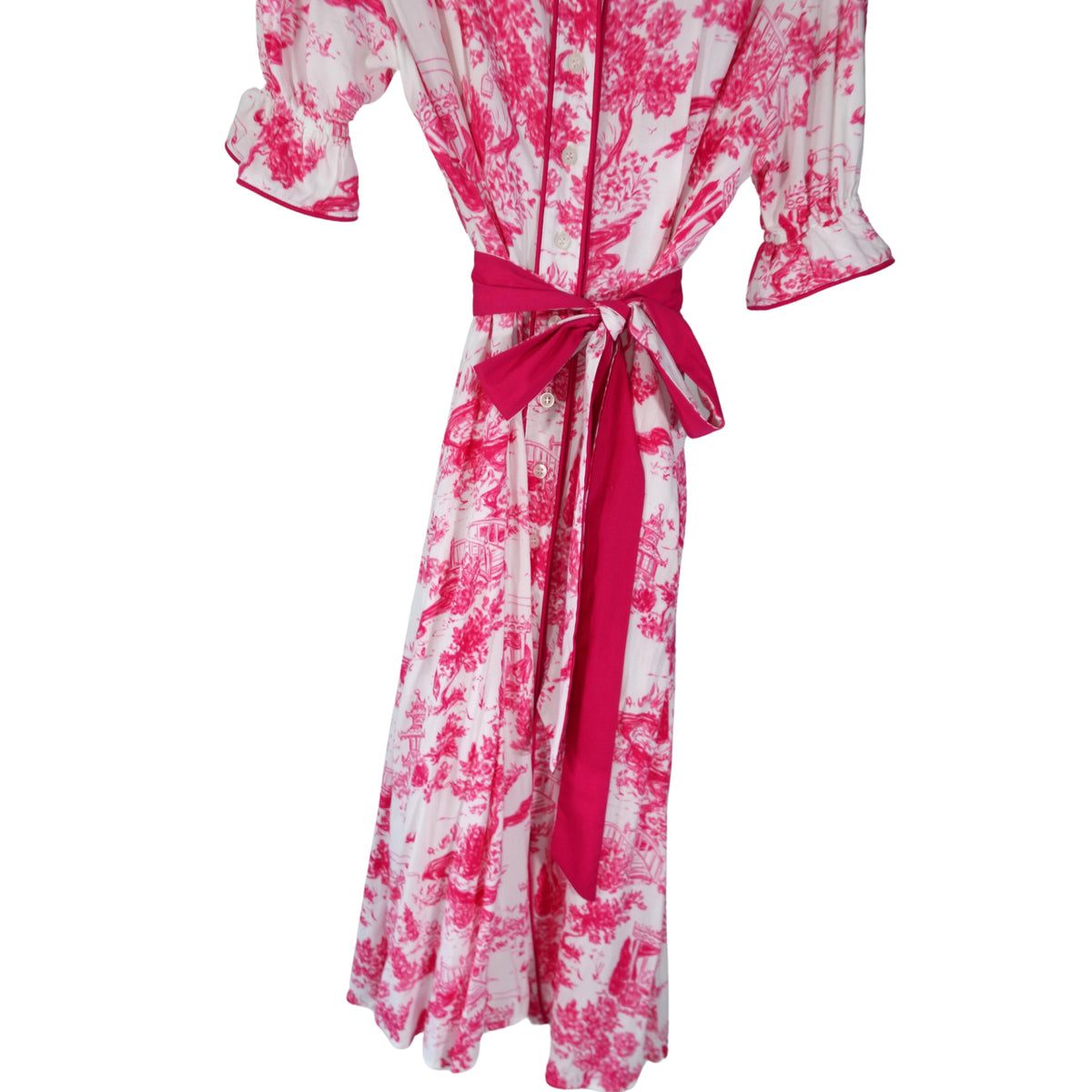 CAROL DRESS IN PINK TOILE (Wholesale)