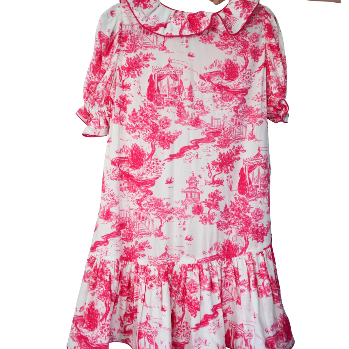 SARAH DRESS IN PINK TOILE (Wholesale)