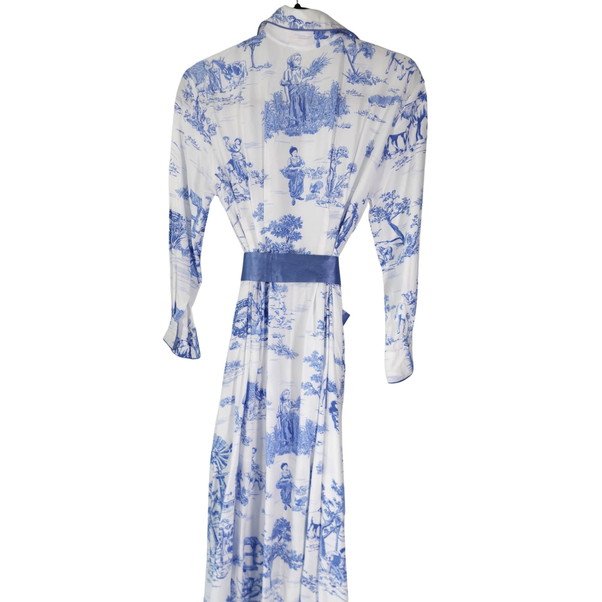 KIM DRESS IN BLUE TOILE (Wholesale)