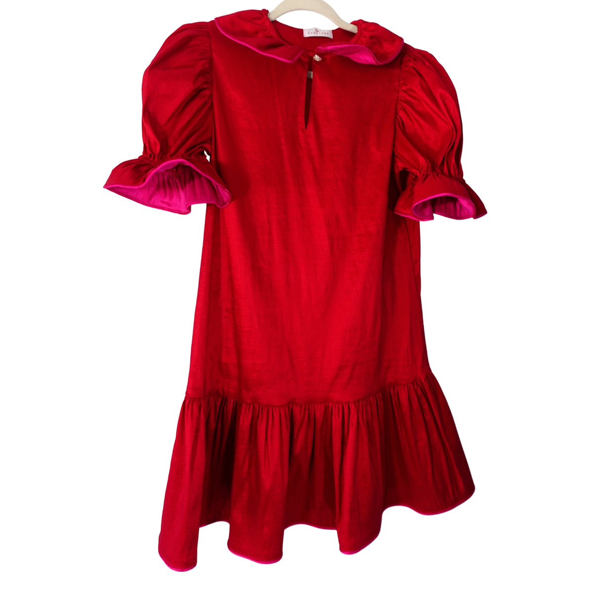 SARAH DRESS IN RED/FUCHSIA (Wholesale)