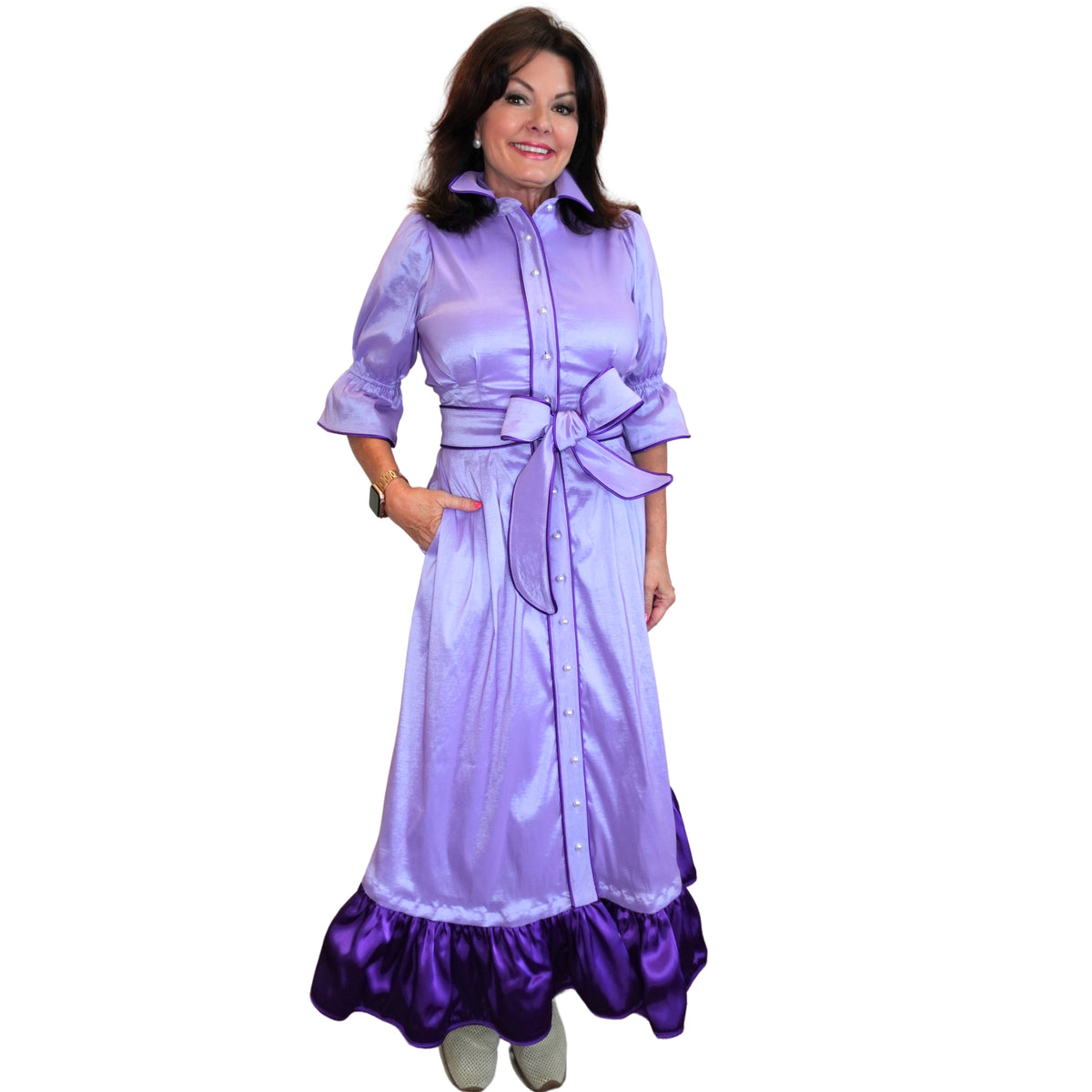 CAROL DRESS LAVENDER (Wholesale)