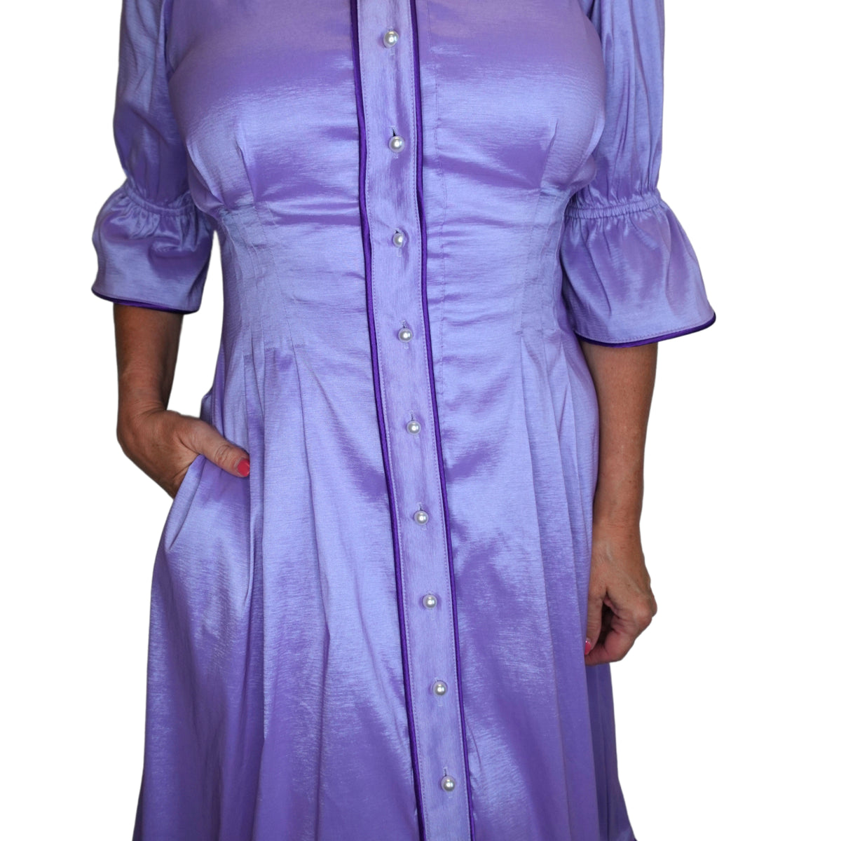 CAROL DRESS LAVENDER (Wholesale)