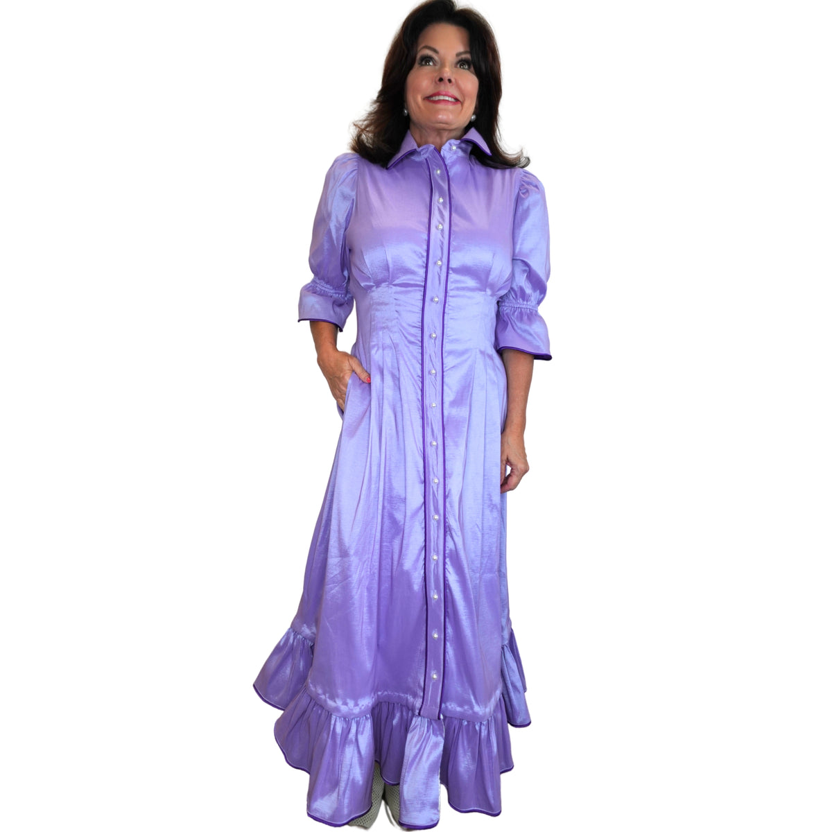 CAROL DRESS LAVENDER (Wholesale)